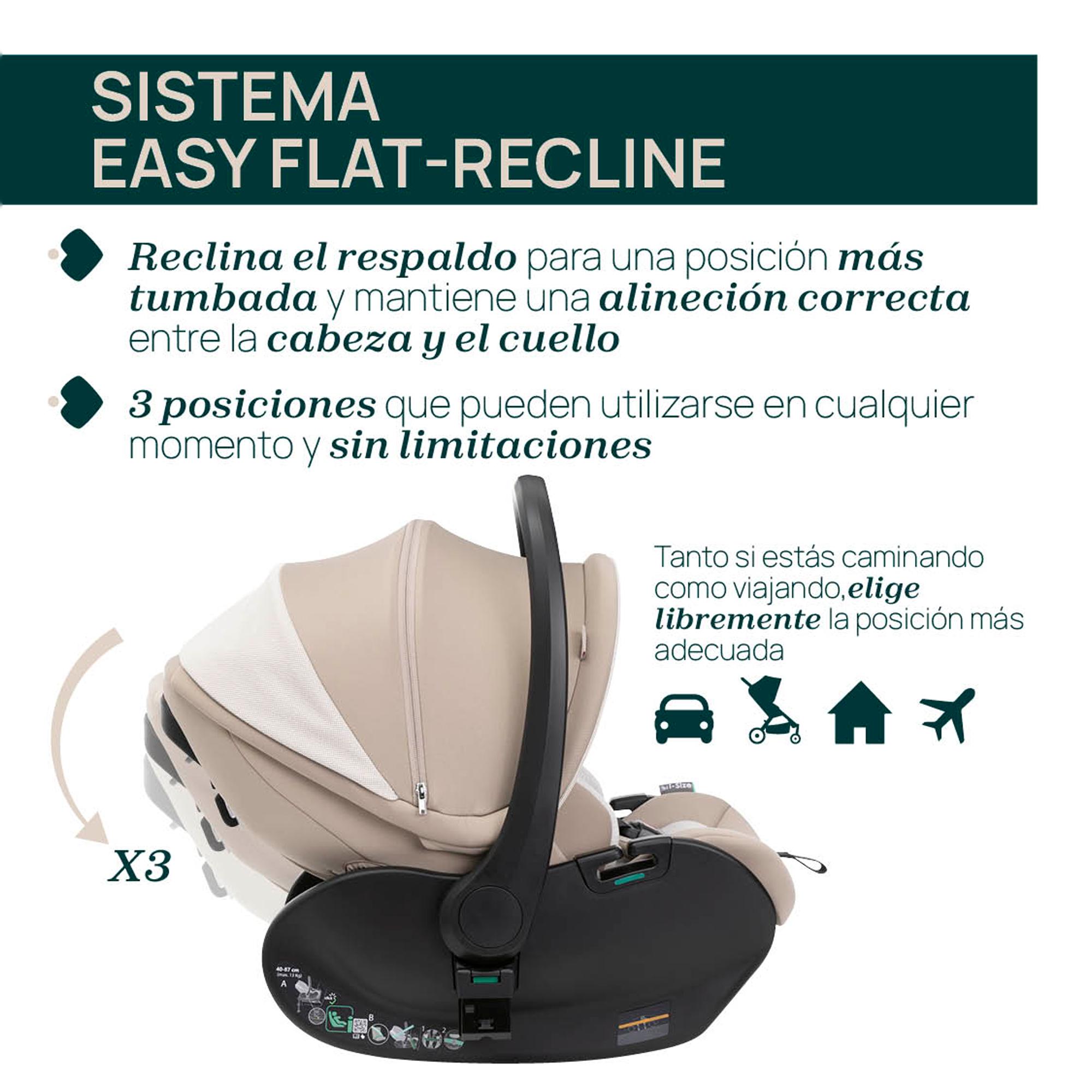 Imagen 22 de Carro de bebé Chicco Bellagio 3 piezas : silla paseo, capazo gran comfort y silla de coche First Seat Recline - Beige Beige