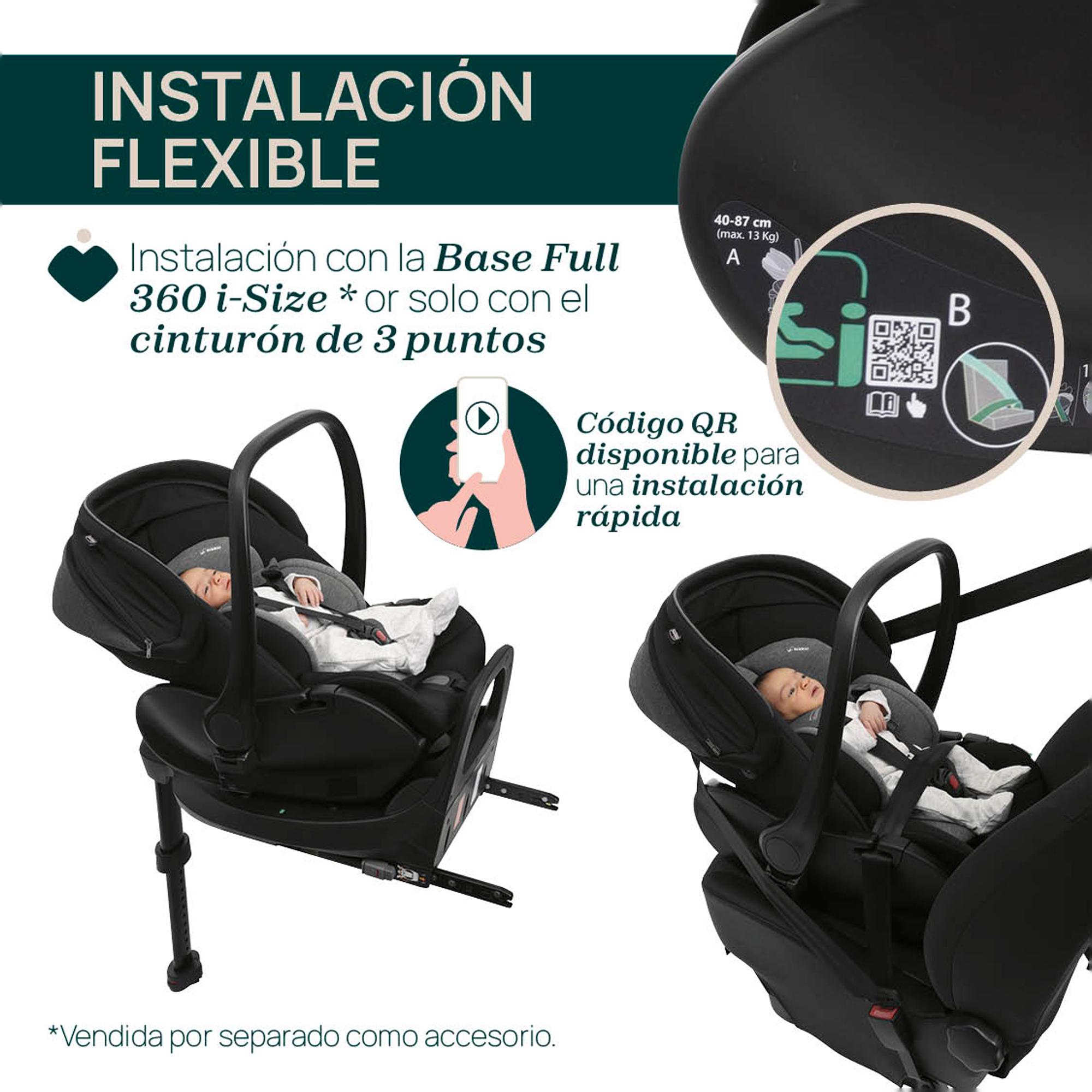 Imagen 19 de Carro de bebé Chicco Bellagio 3 piezas : silla paseo, capazo gran comfort y silla de coche First Seat Recline - Gris oscuro Gris oscuro
