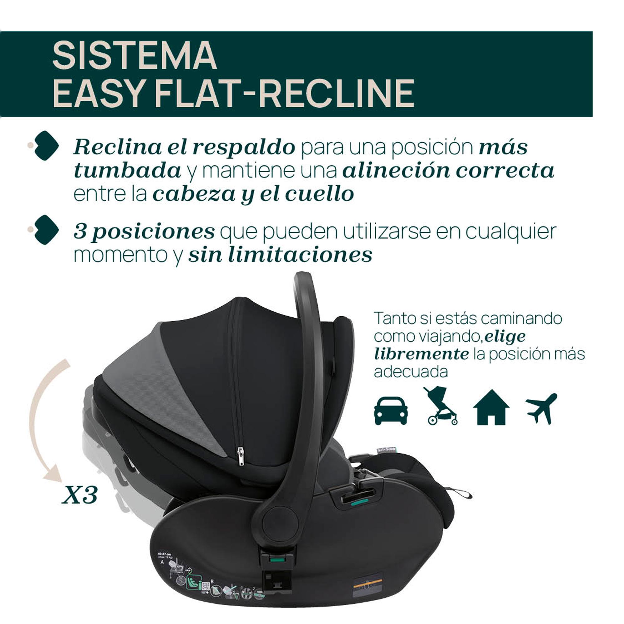 Imagen 22 de Carro de bebé Chicco Bellagio 3 piezas : silla paseo, capazo gran comfort y silla de coche First Seat Recline - Gris oscuro Gris oscuro
