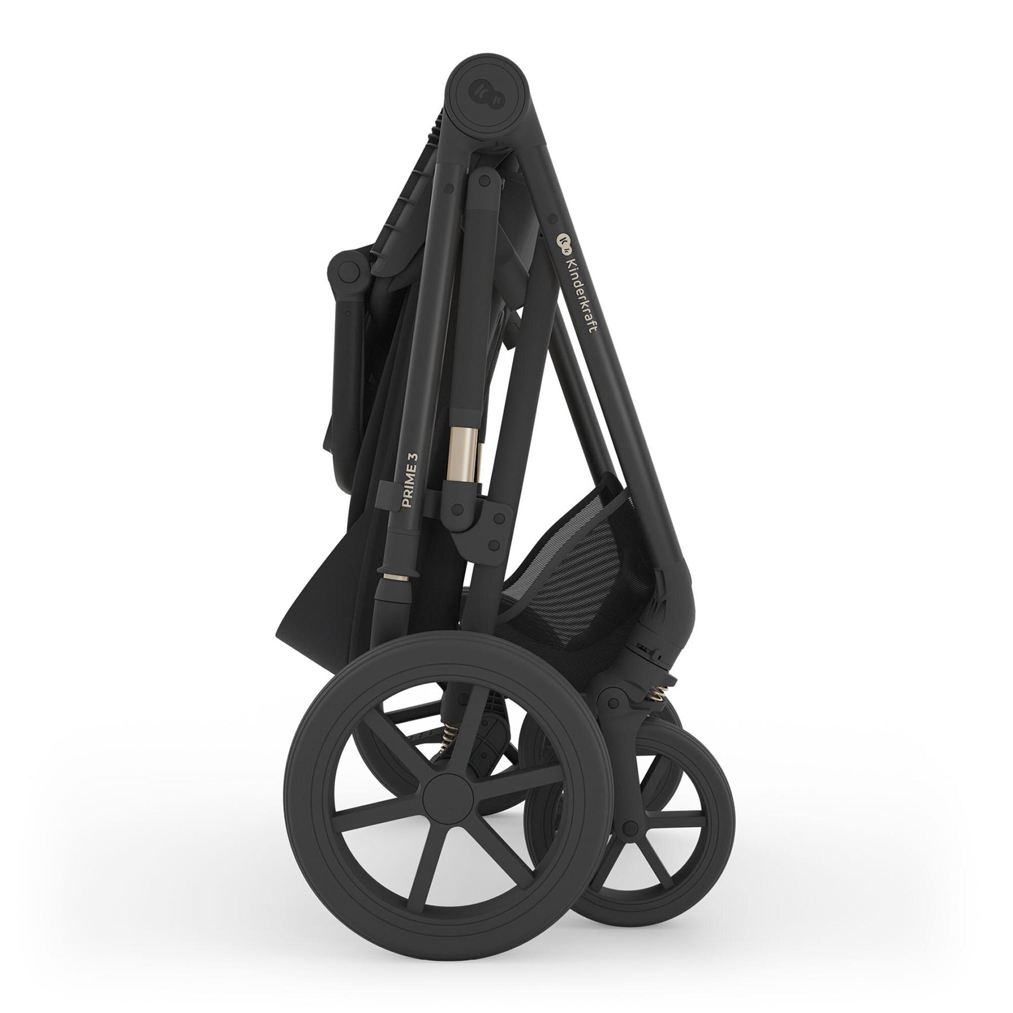Carro de bebé 2 en 1 Kinderkraft PRIME 3 - Negro Negro-13
