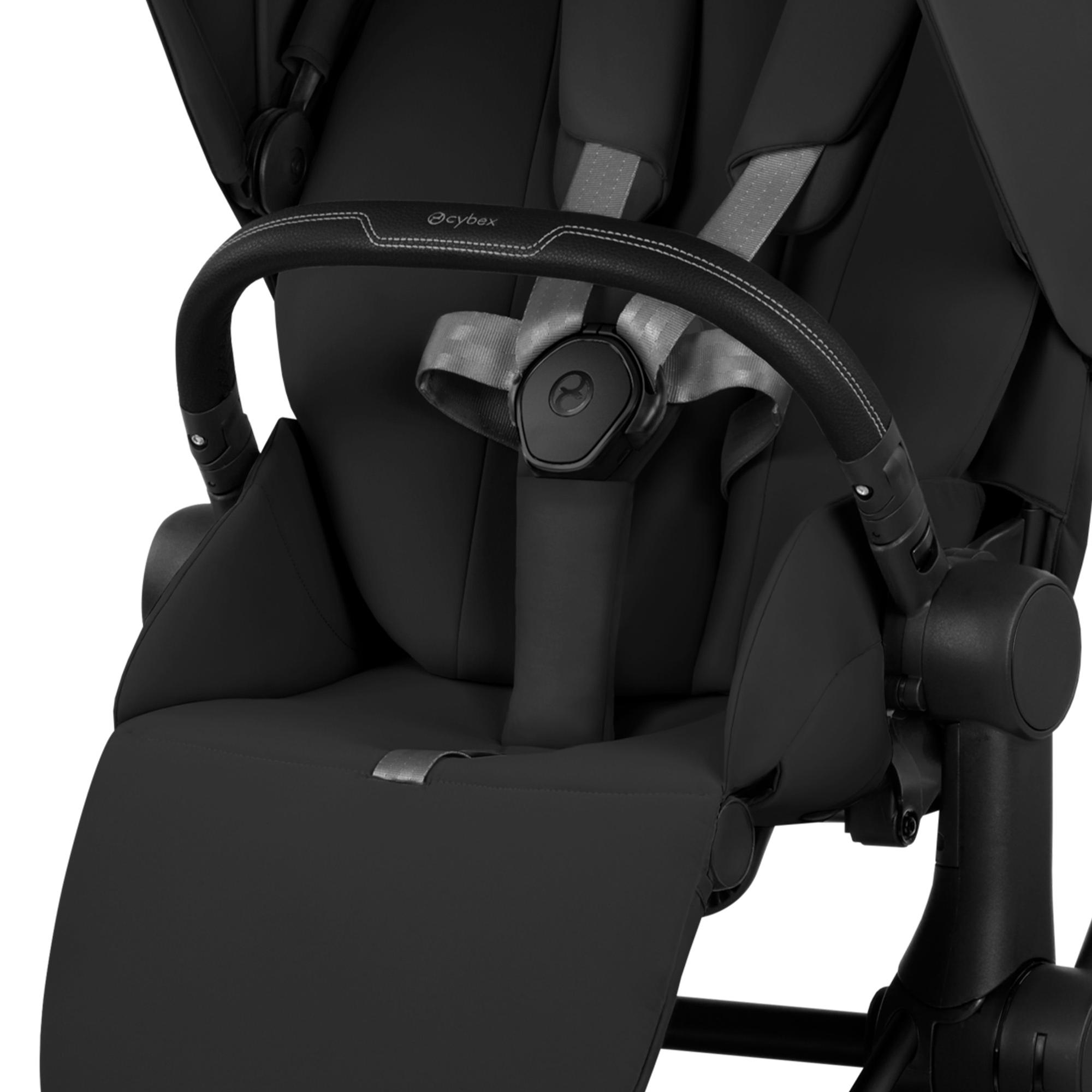 Carro de bebé dúo CYBEX PRIAM Comfort con Chasis PRIAM, Textiles PRIAM y Capazo plegable PRIAM Fold Lux Comfort - Marrón Negro-10