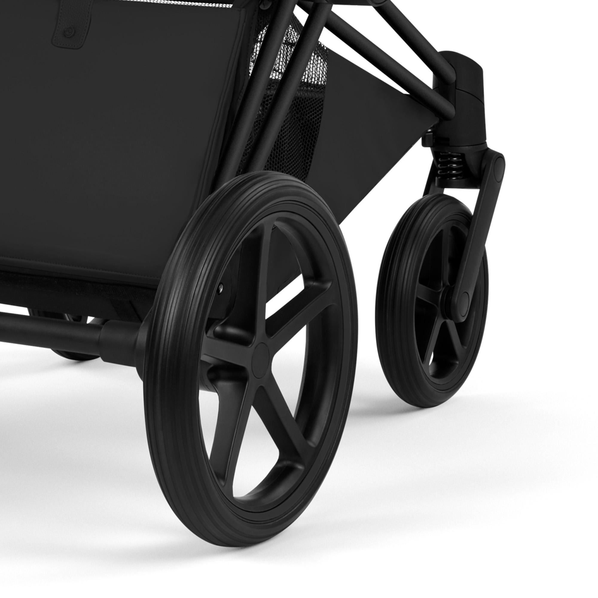 Carro de bebé dúo CYBEX PRIAM Comfort con Chasis PRIAM, Textiles PRIAM y Capazo plegable PRIAM Fold Lux Comfort - Marrón Negro-11