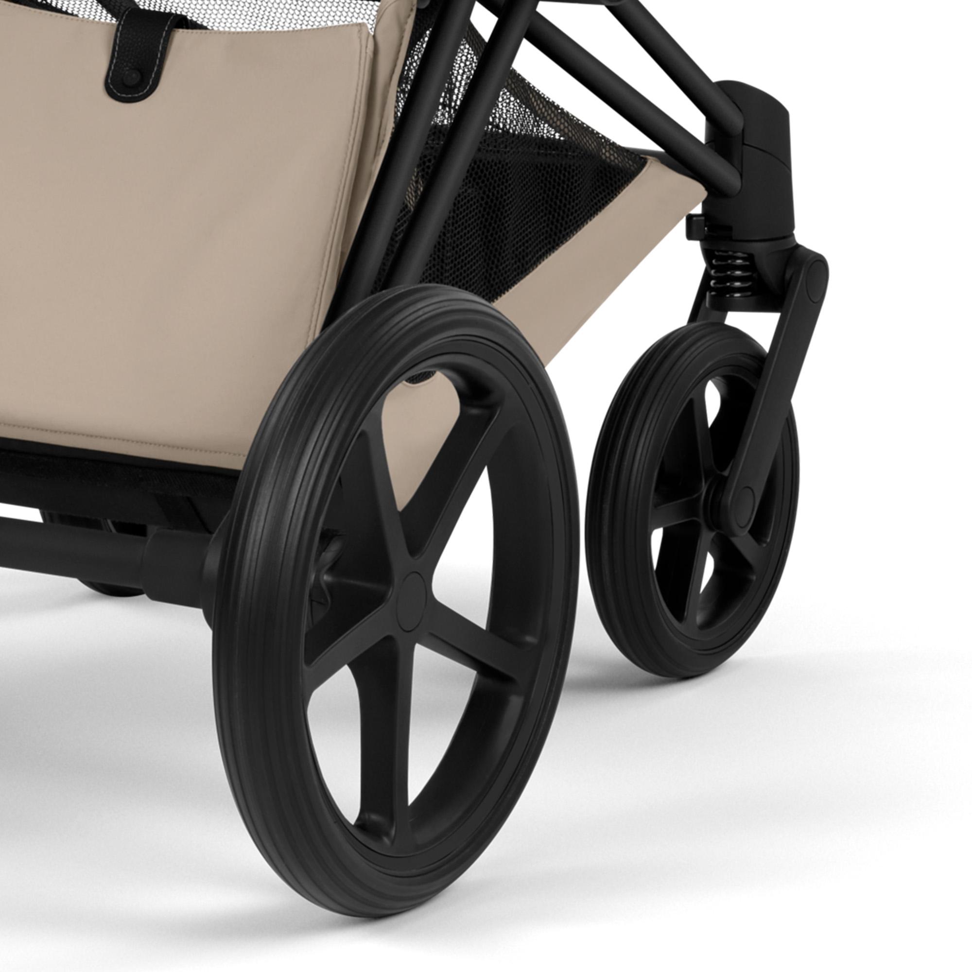 Carrinho de Bebé Duo Priam Comfort com Chassis Priam, Têxteis Priam e Alcofa Dobrável Priam Fold Lux Comfort Bege-11