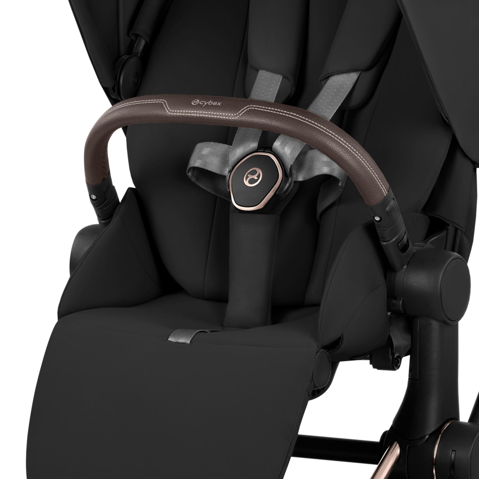 Carrinho de Bebé Duo Priam Comfort com Chassis Priam, Têxteis Priam e Alcofa Dobrável Priam Fold Lux Comfort Preto-10