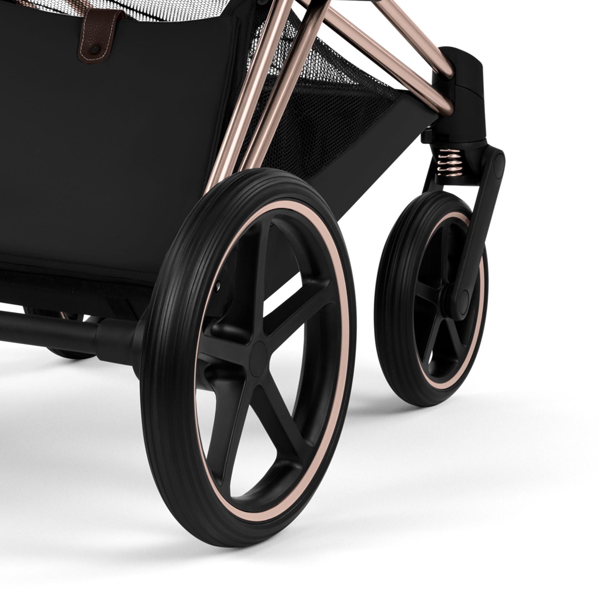 Carrinho de Bebé Duo Priam Comfort com Chassis Priam, Têxteis Priam e Alcofa Dobrável Priam Fold Lux Comfort Preto-11