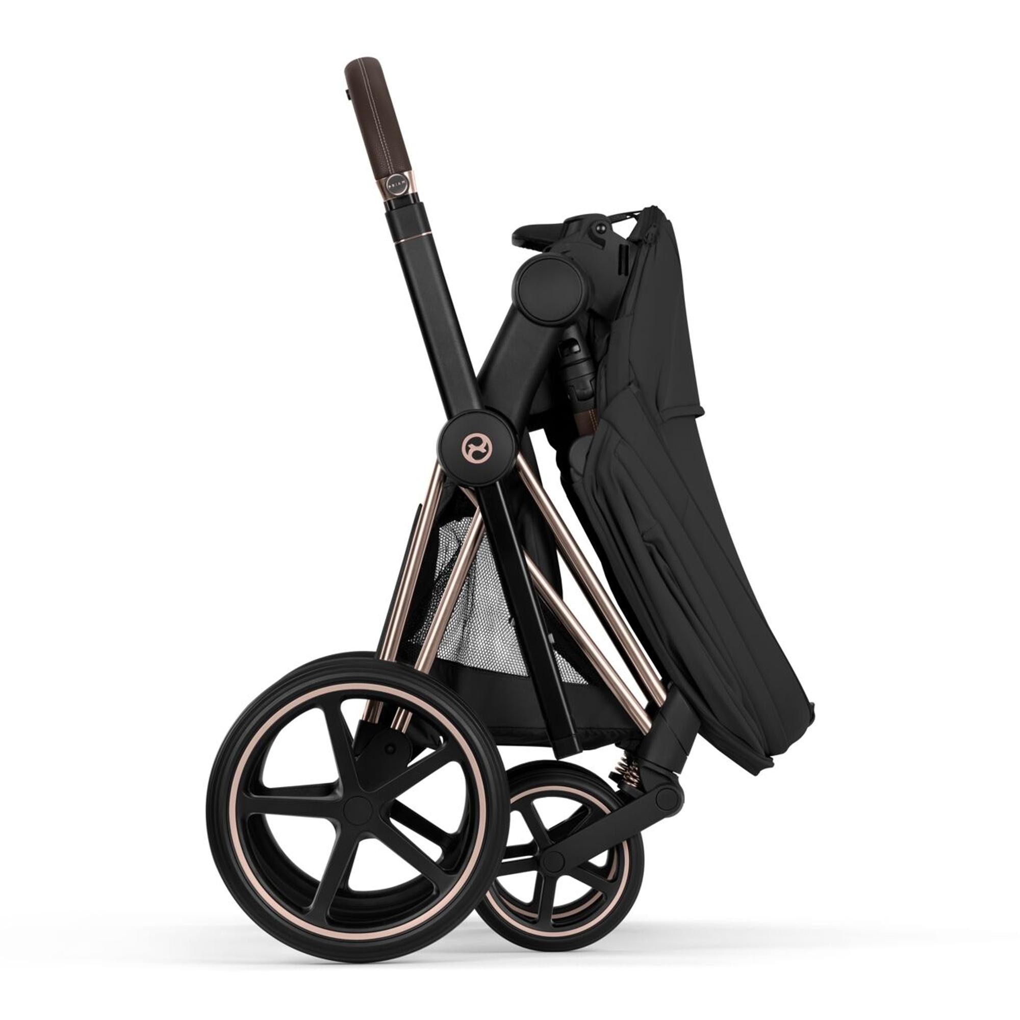 Carrinho de Bebé Duo Priam Comfort com Chassis Priam, Têxteis Priam e Alcofa Dobrável Priam Fold Lux Comfort Preto-13