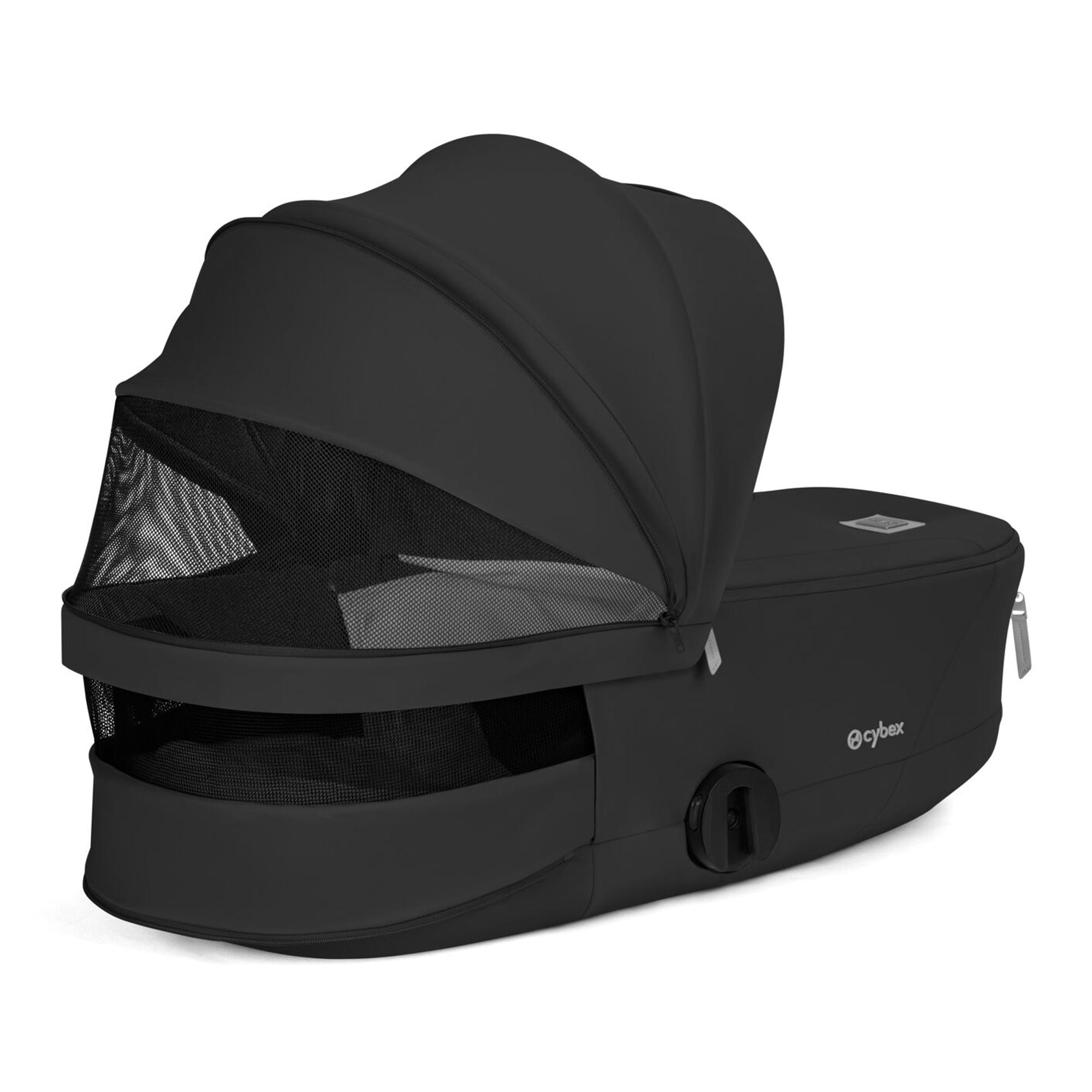 Carro de bebé dúo CYBEX MIOS Comfort con Chasis MIOS, Textiles MIOS y Capazo plegable MIOS / COŸA Fold Lux Comfort - Negro Negro-4