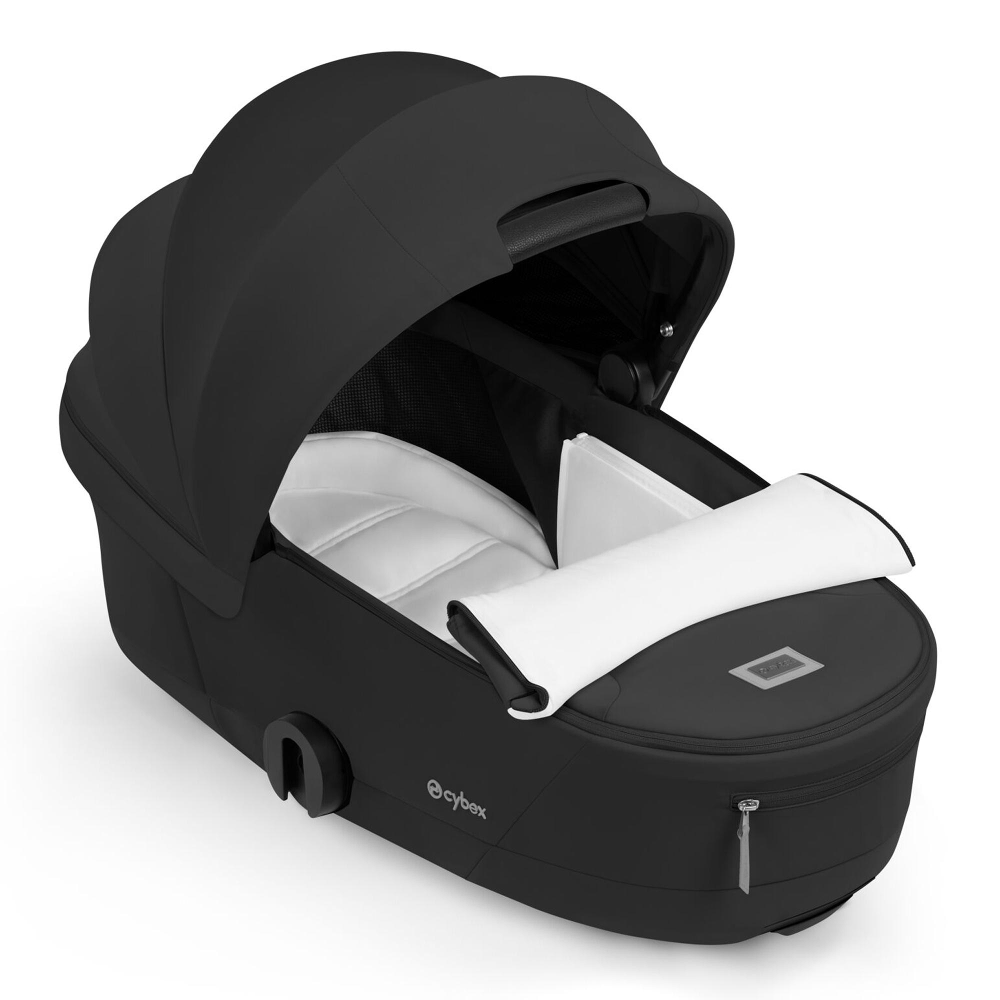 Carro de bebé dúo CYBEX MIOS Comfort con Chasis MIOS, Textiles MIOS y Capazo plegable MIOS / COŸA Fold Lux Comfort - Negro Negro-5