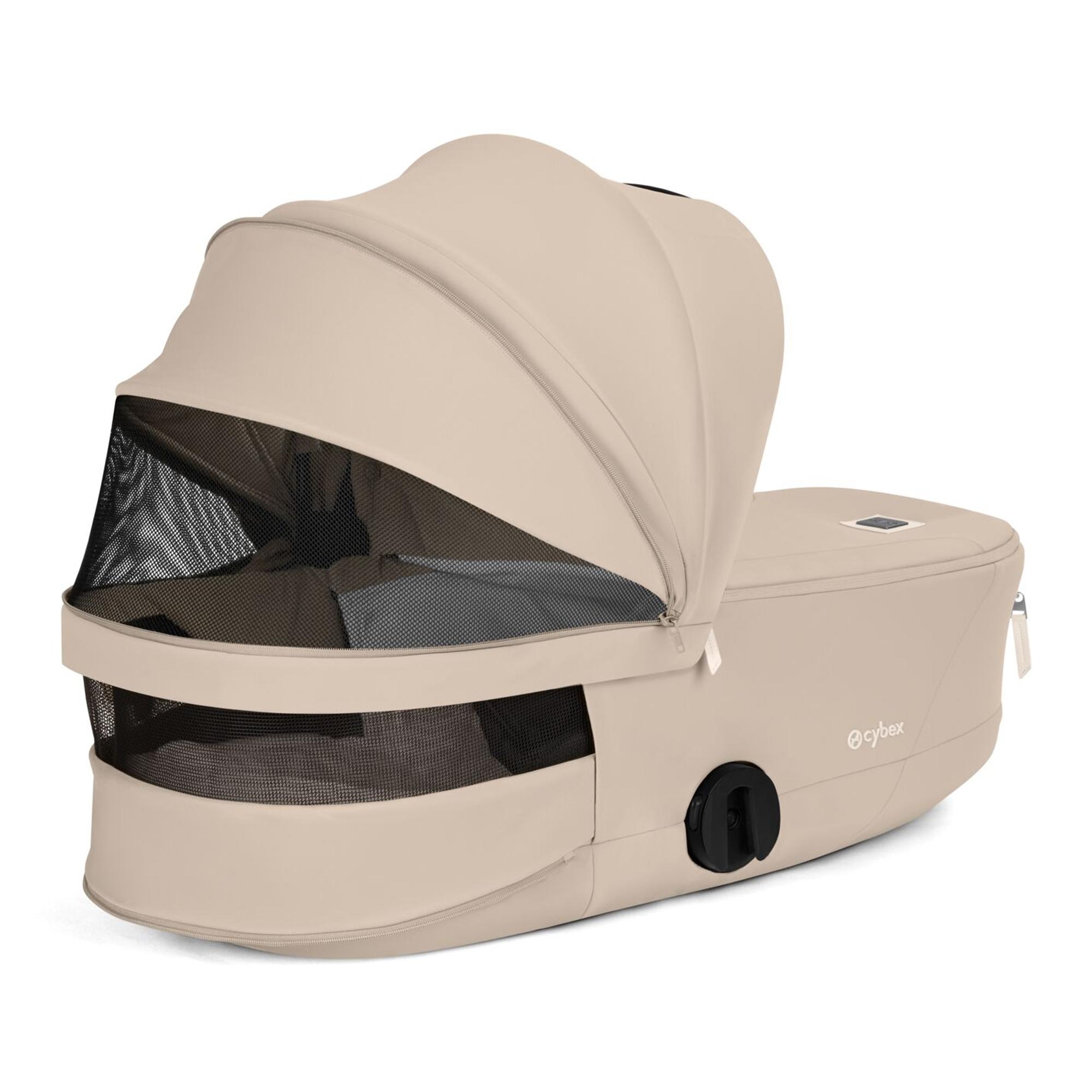 Carrinho de Bebé Duo Mios Comfort com Chassis Mios, Têxteis Mios e Alcofa Dobrável Mios/Coÿa Fold Lux Comfort Bege-4