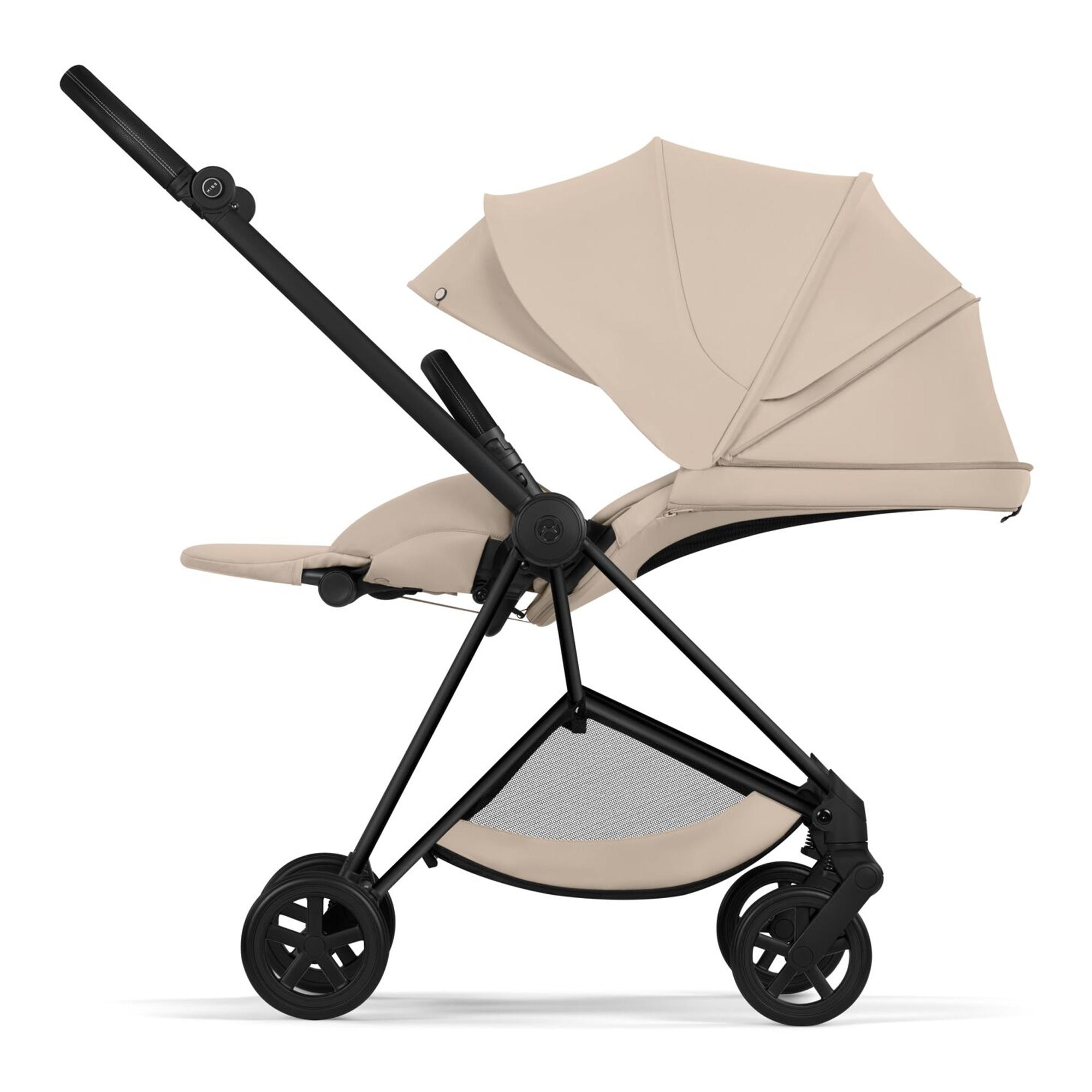 Carrinho de Bebé Duo Mios Comfort com Chassis Mios, Têxteis Mios e Alcofa Dobrável Mios/Coÿa Fold Lux Comfort Bege-9