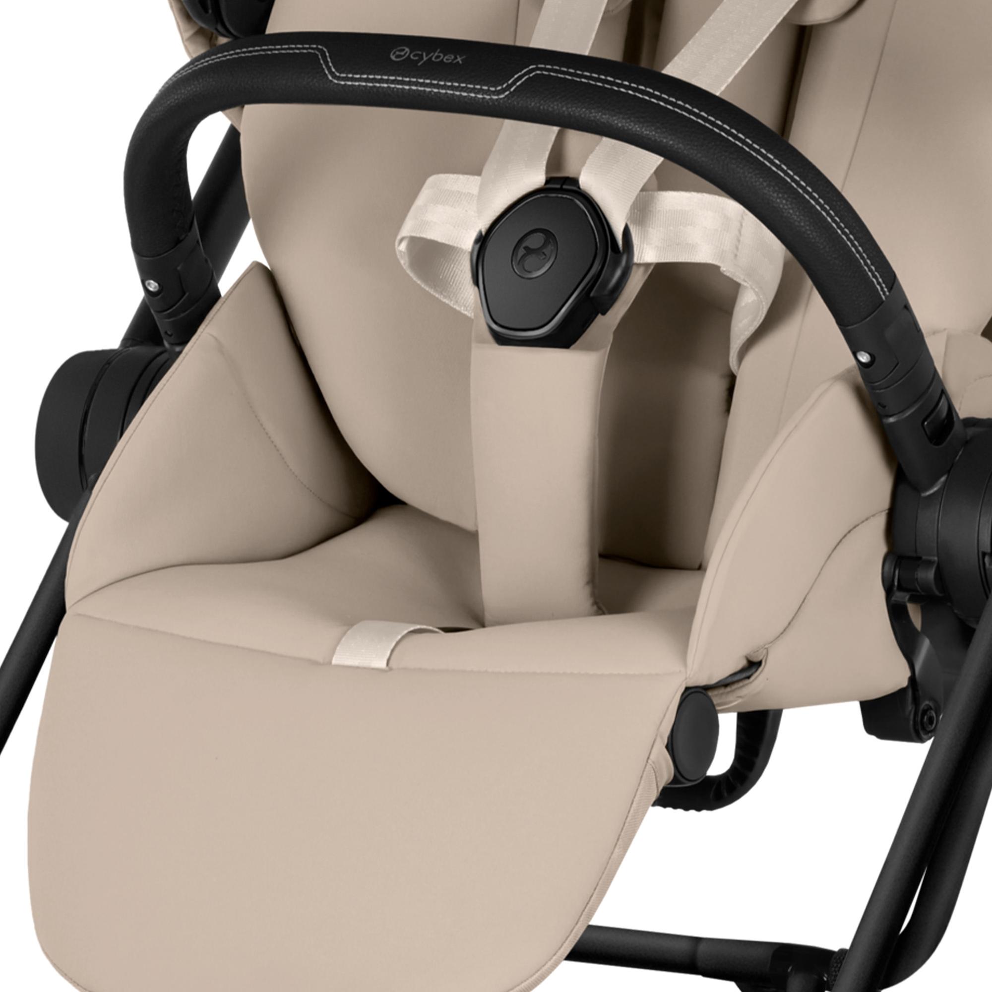 Carrinho de Bebé Duo Mios Comfort com Chassis Mios, Têxteis Mios e Alcofa Dobrável Mios/Coÿa Fold Lux Comfort Bege-11