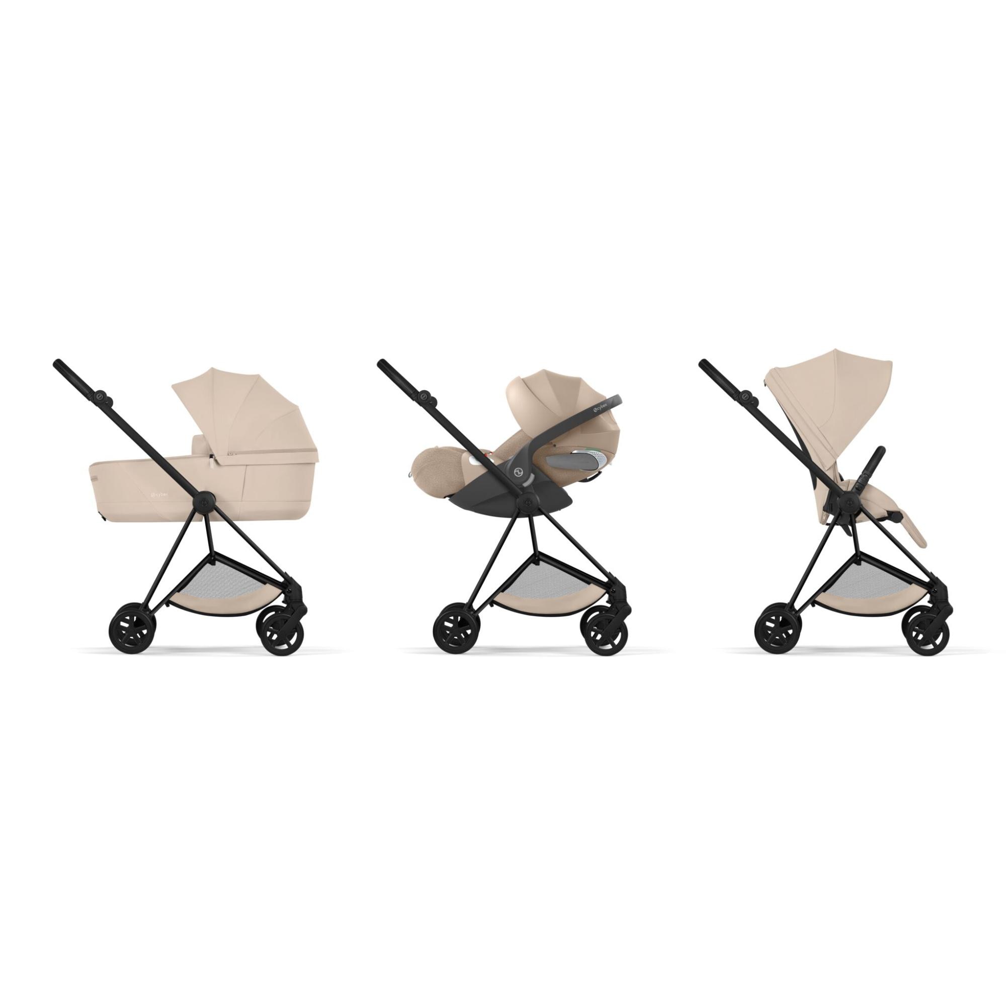 Carrinho de Bebé Duo Mios Comfort com Chassis Mios, Têxteis Mios e Alcofa Dobrável Mios/Coÿa Fold Lux Comfort Bege-13
