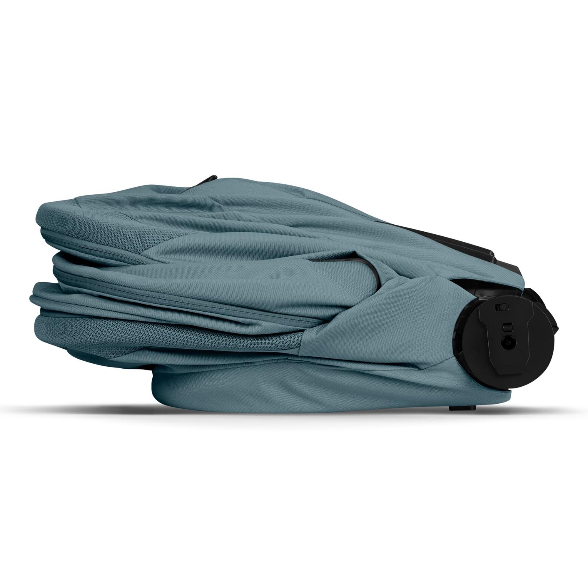 Carrinho de Bebé Duo Talos S Lux com Chassis e Têxteis e Alcofa Dobrável Fold Cot - Taupe Azul Céu-7