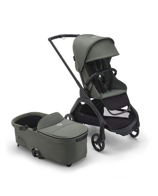 Carrinho de Passeio Duo Dragonfly Completo com Alcofa - Preto/Verde-Bosque 1