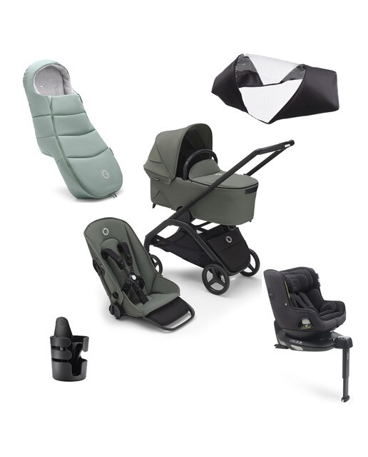 Pack Completo Recém-Nascido de Inverno com Saco Dragonfly - Verde-Bosque 1