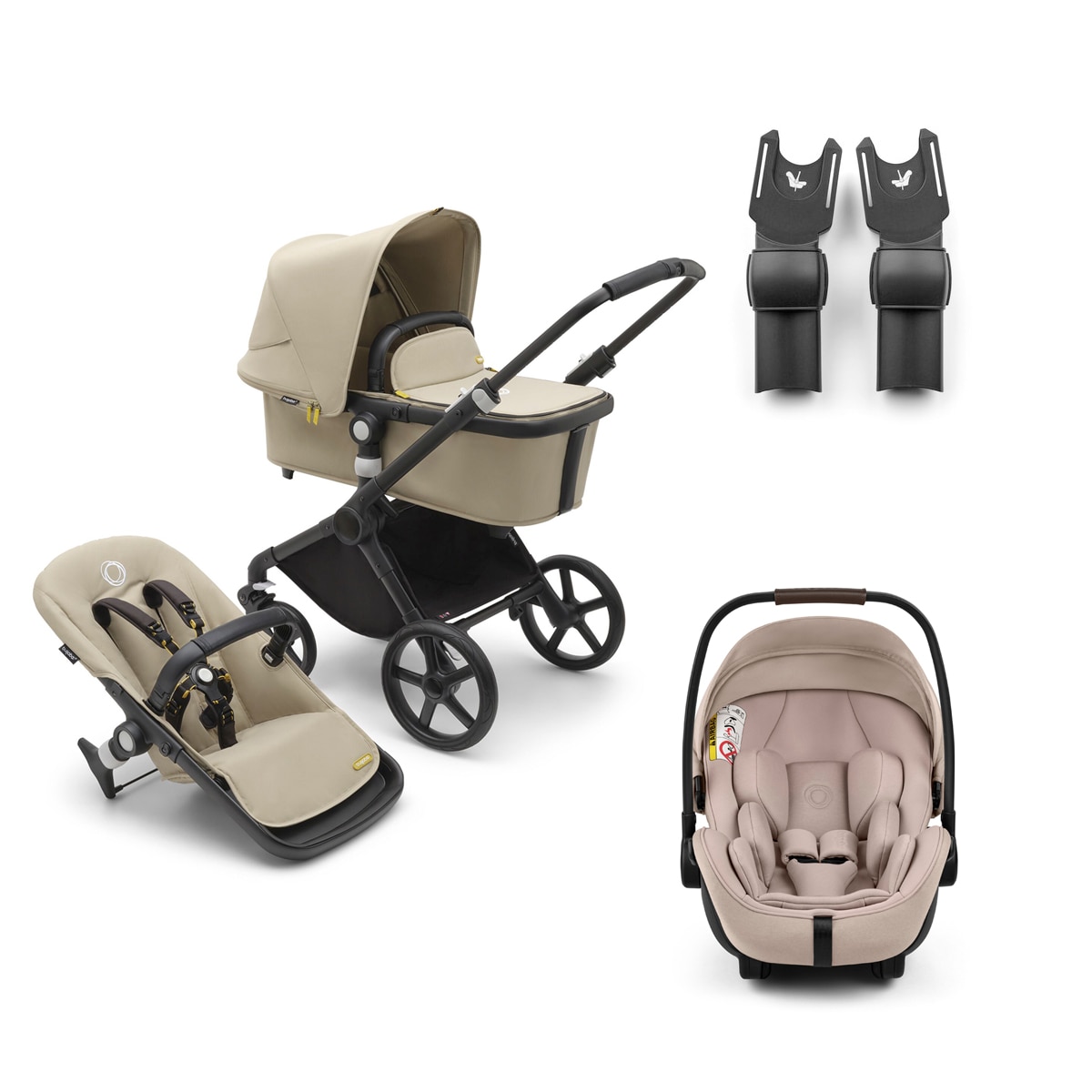 Imagem 0 de Bugaboo Fox Cub Pack  3 peças  Bege /Cadeira bege