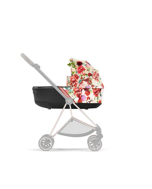 Alcofa Cybex Mios Lux Spring Blossom Dark - Preto Multicolor-2