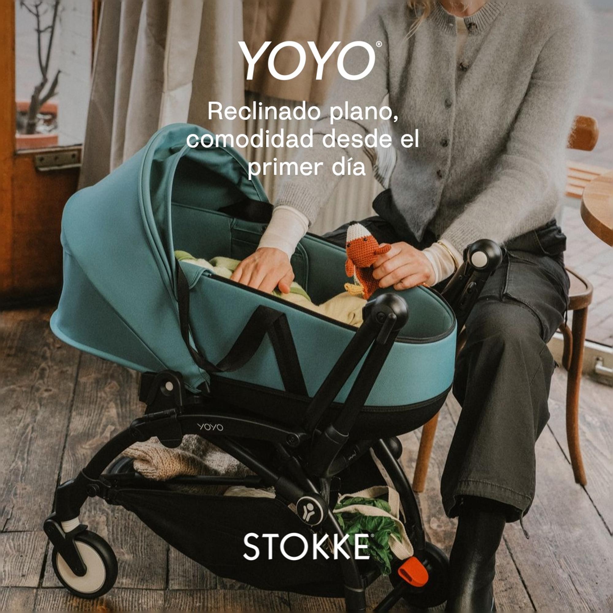 Capazo Stokke® YOYO® - Azul claro Gris oscuro-5