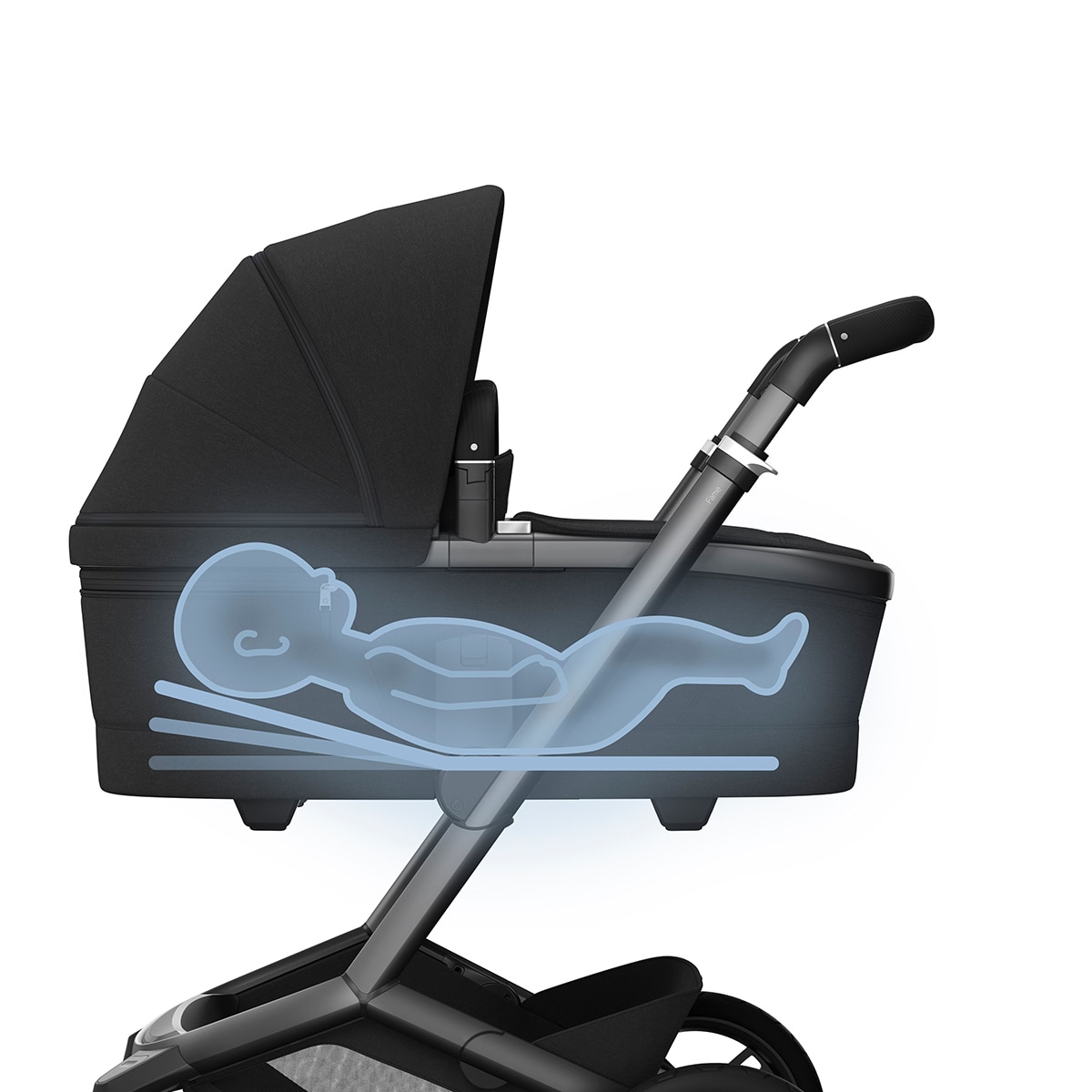 Alcofa Fame - 0-9 Kg/0-6 Meses Preto-17