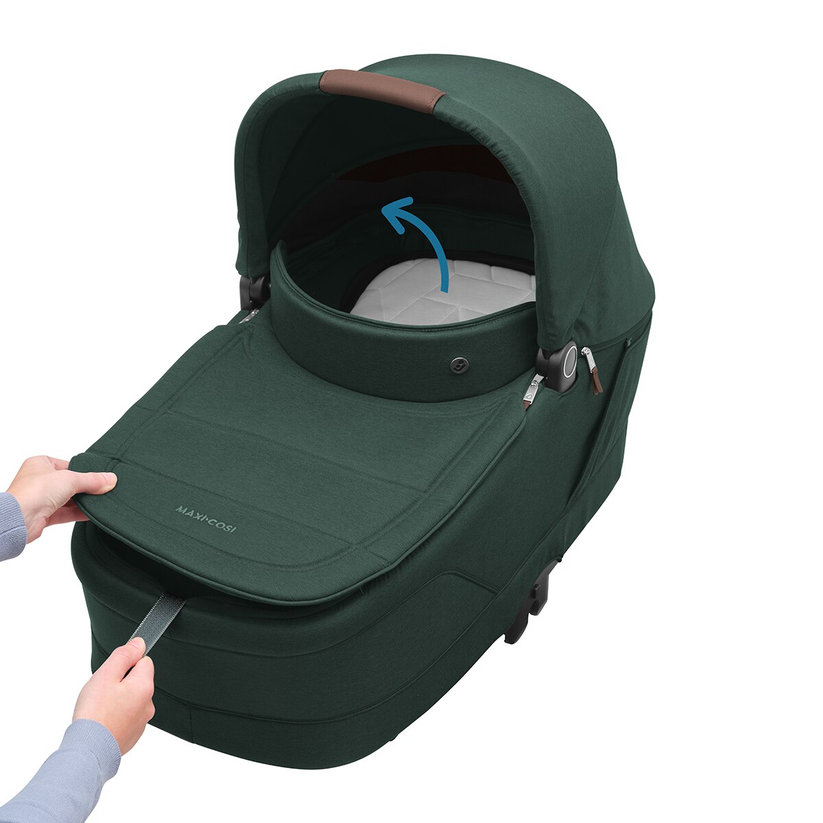 Capazo Maxi-Cosi Sense, 0-6 meses, 0-9 Kg - Verde Verde-7