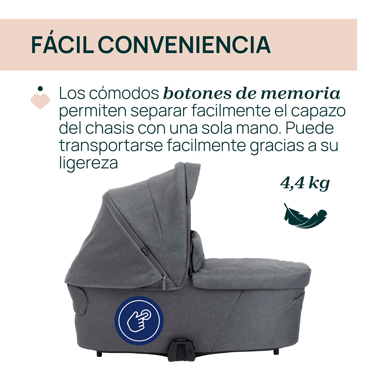 Capazo Chicco Flexi - Negro Negro-3