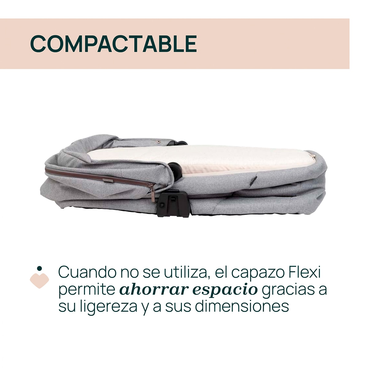 Capazo Chicco Flexi - Gris Gris-4
