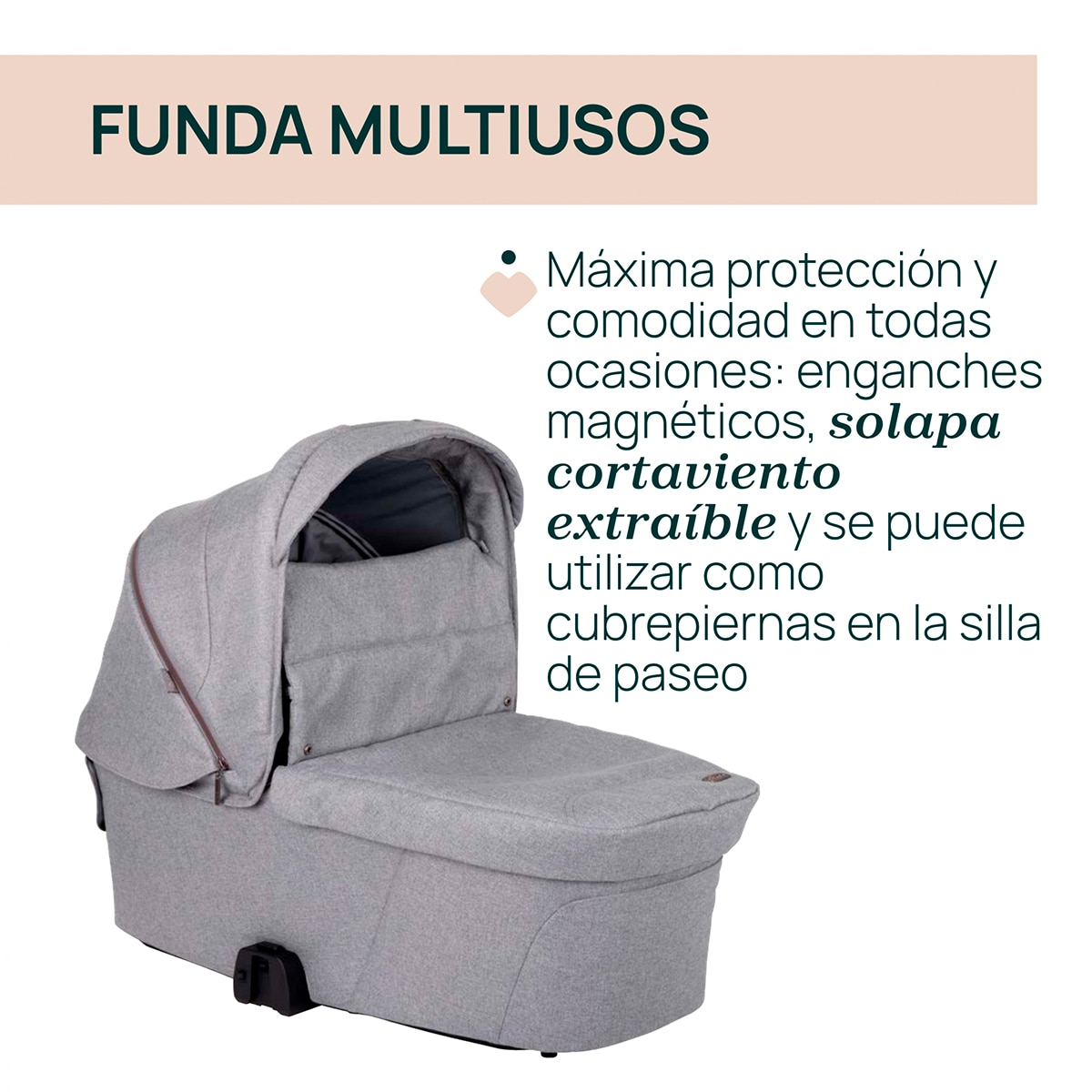 Capazo Chicco Flexi - Gris Gris-6