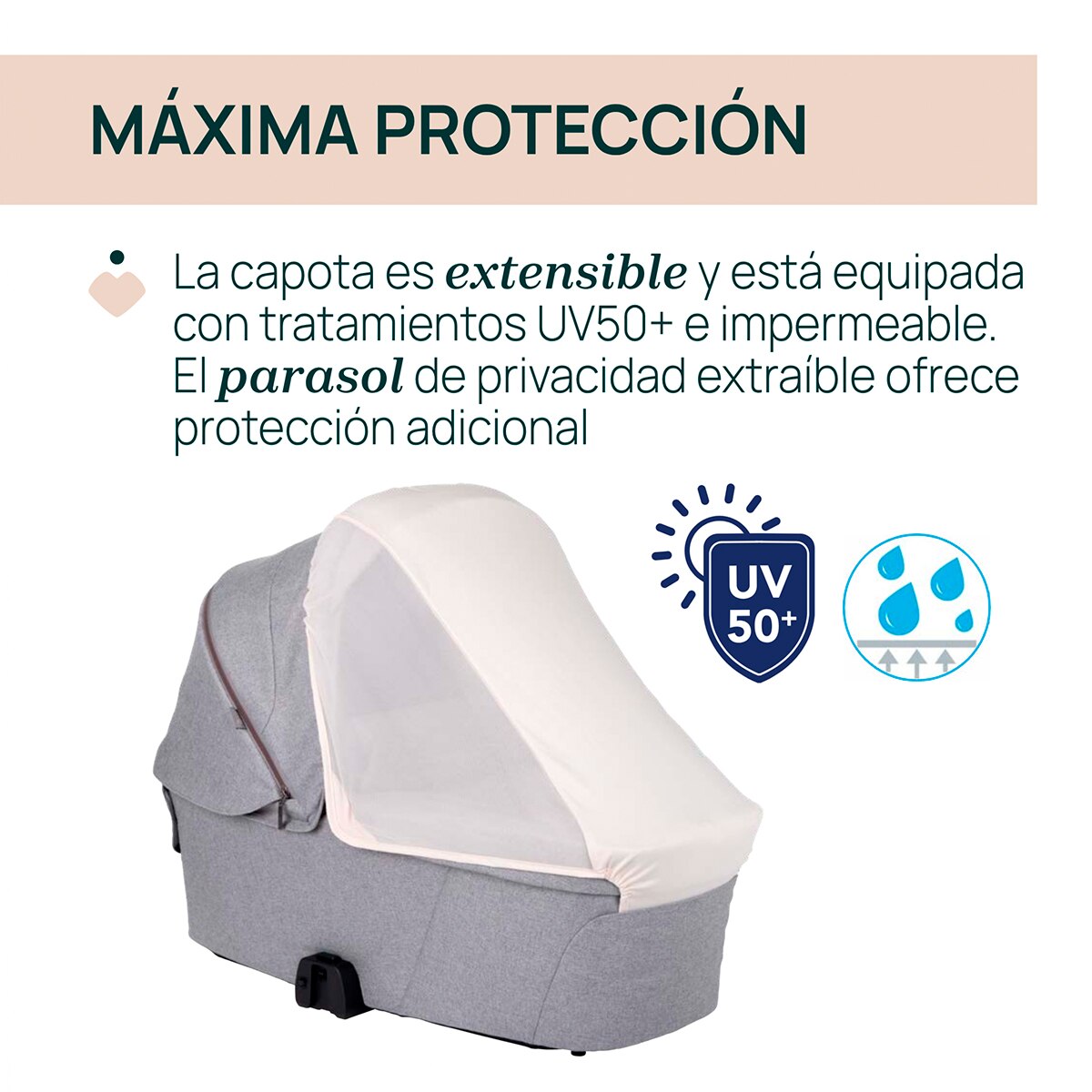 Capazo Chicco Flexi - Gris Gris-7