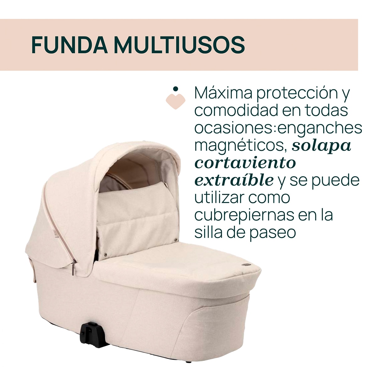 Capazo Chicco Flexi - Beige Beige-6