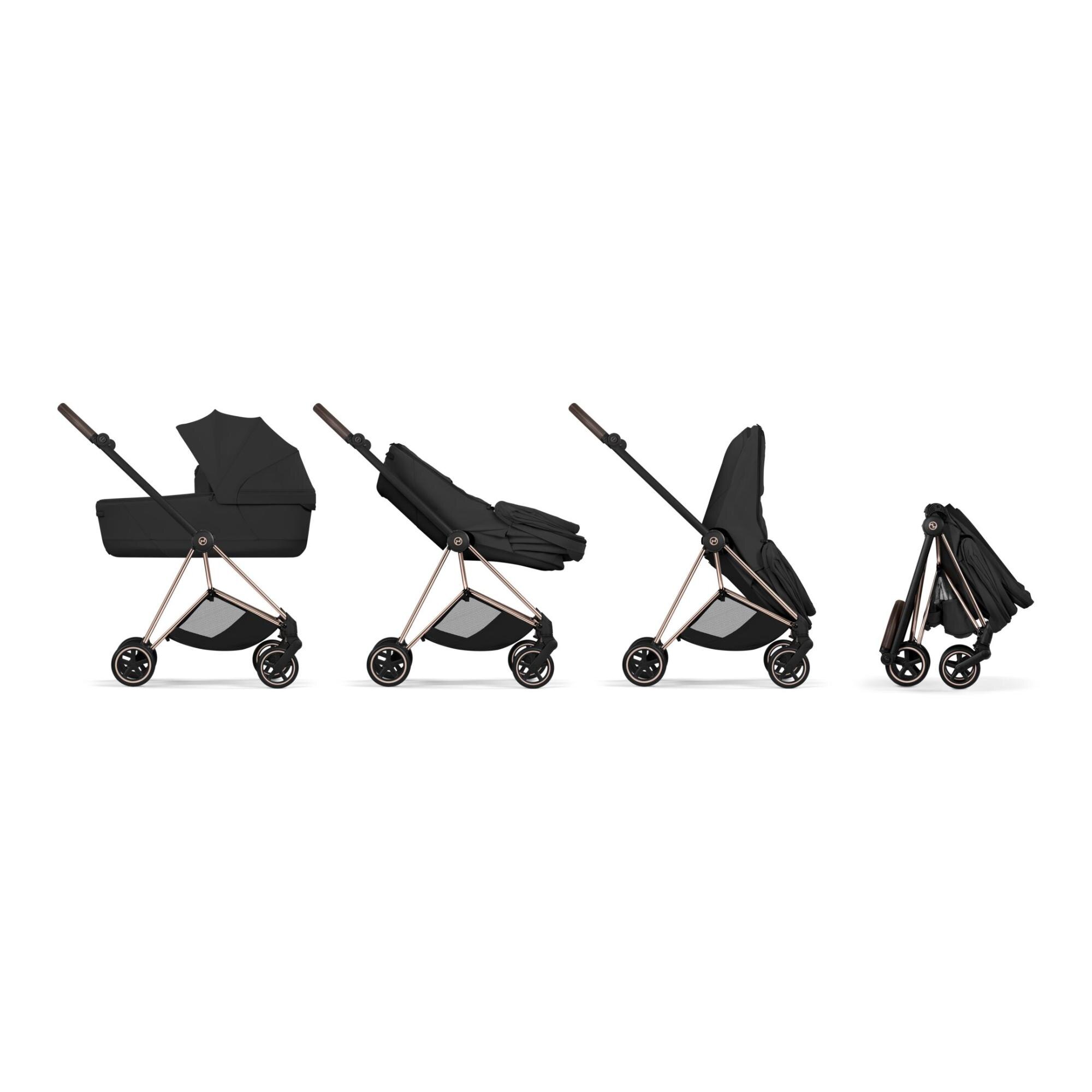 Capazo plegable CYBEX MIOS / COŸA Fold Lux Style - Rosa pálido Rosa pálido-8