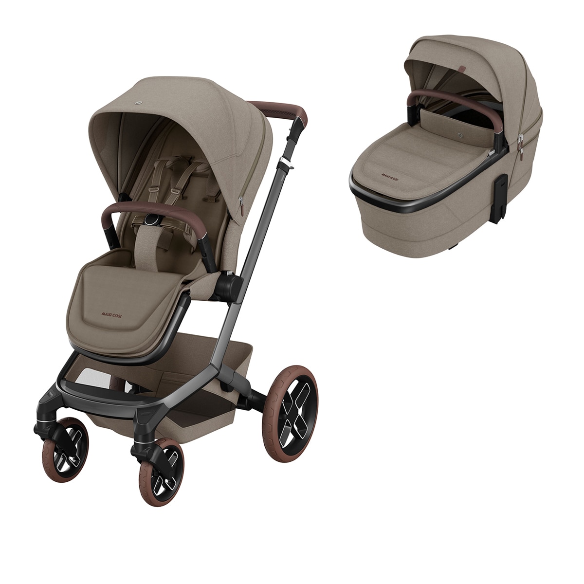 nuna mixx next stroller and bassinet bundle generation strolling with the COLOR:WATERMELON RED SHOEI HORNET X2 INVIGORATE cart5