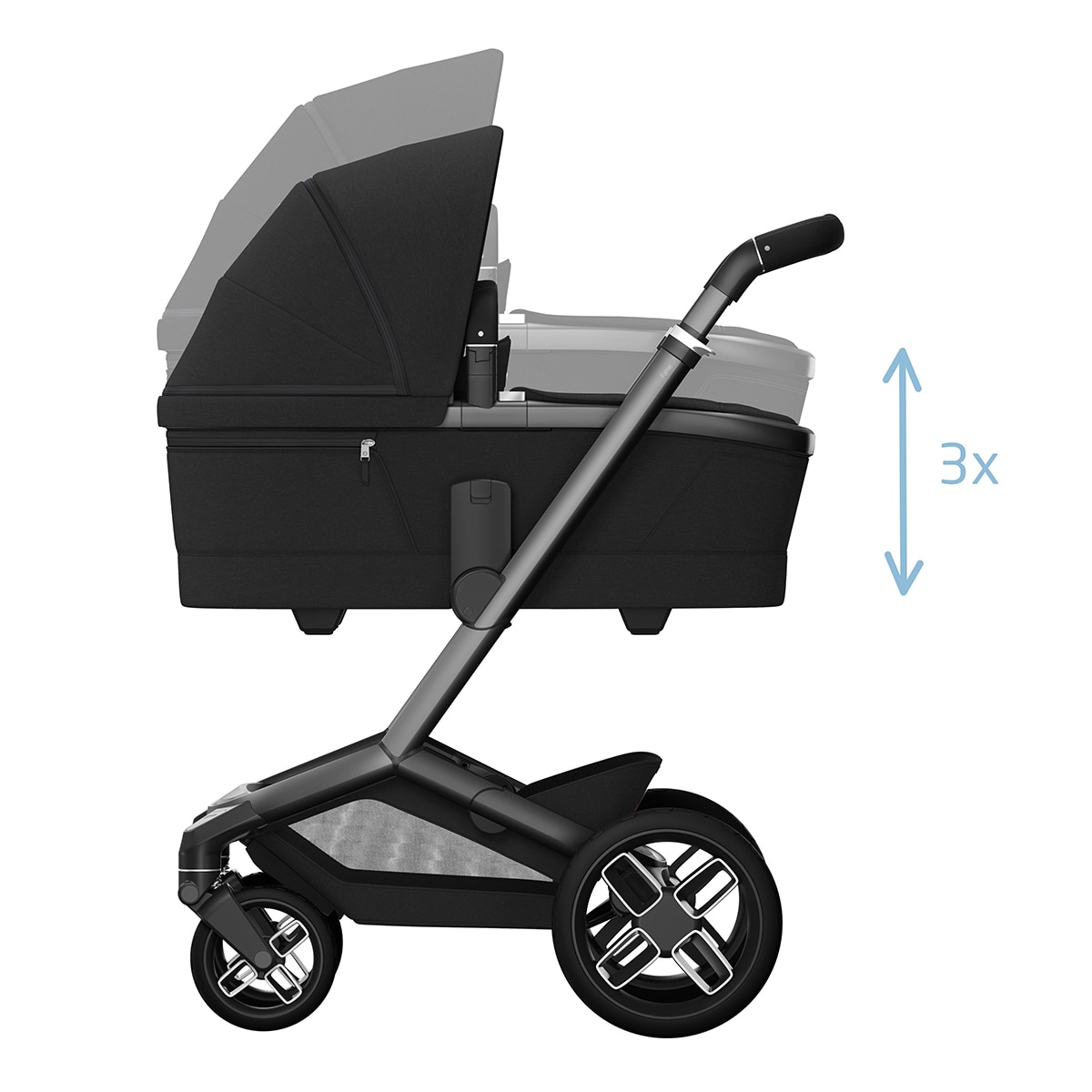 Carro de bebé Maxi-Cosi Fame, 0-22Kg, 0-4años Negro-15