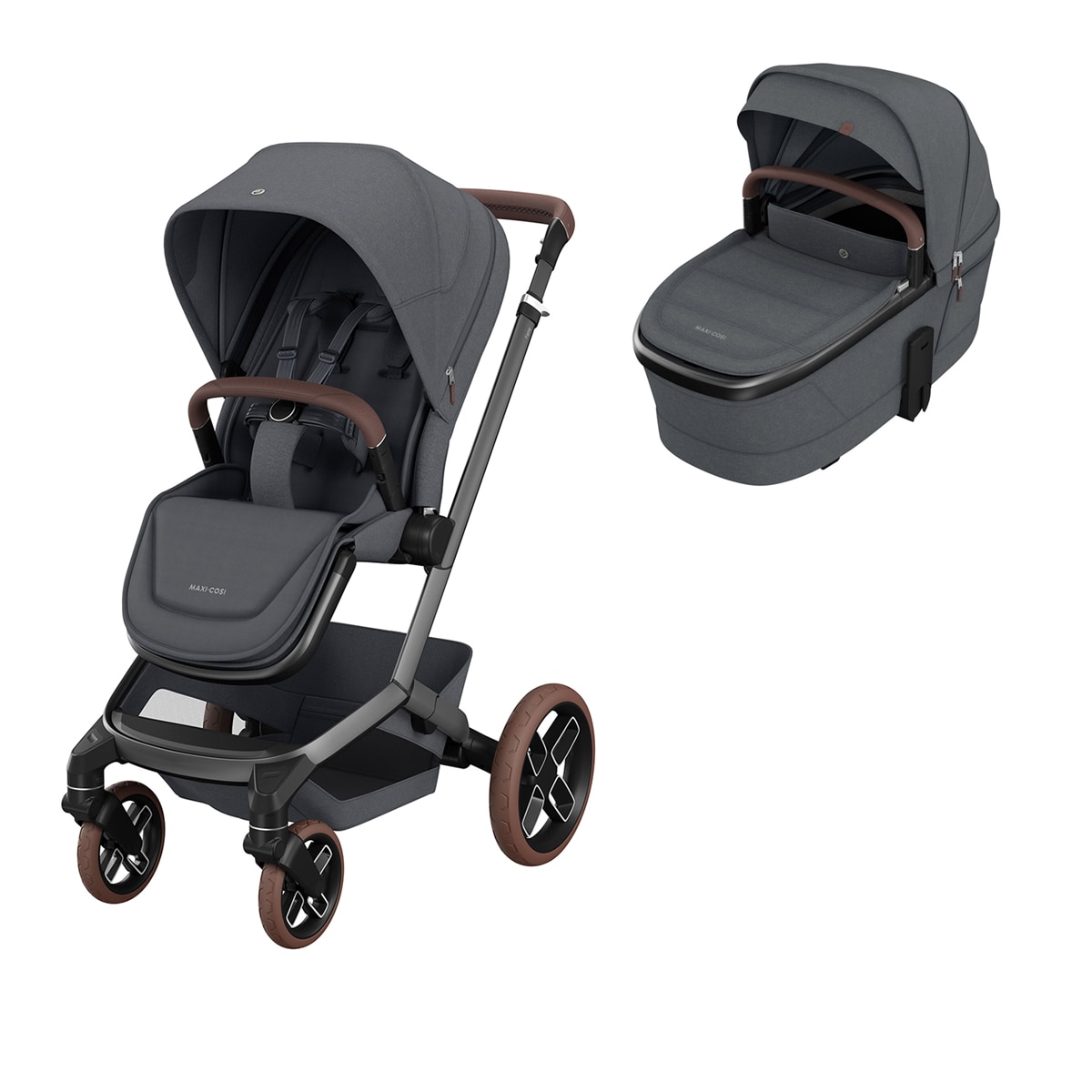 Carro de bebé Maxi-Cosi Fame, 0-22Kg, 0-4años Gris oscuro-1