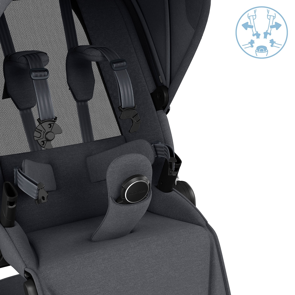 Carro de bebé Maxi-Cosi Fame, 0-22Kg, 0-4años Gris oscuro-8