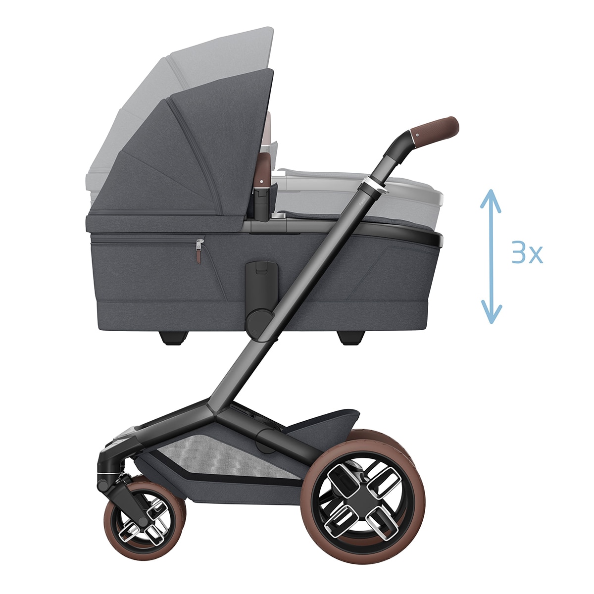 Carro de bebé Maxi-Cosi Fame, 0-22Kg, 0-4años Gris oscuro-16
