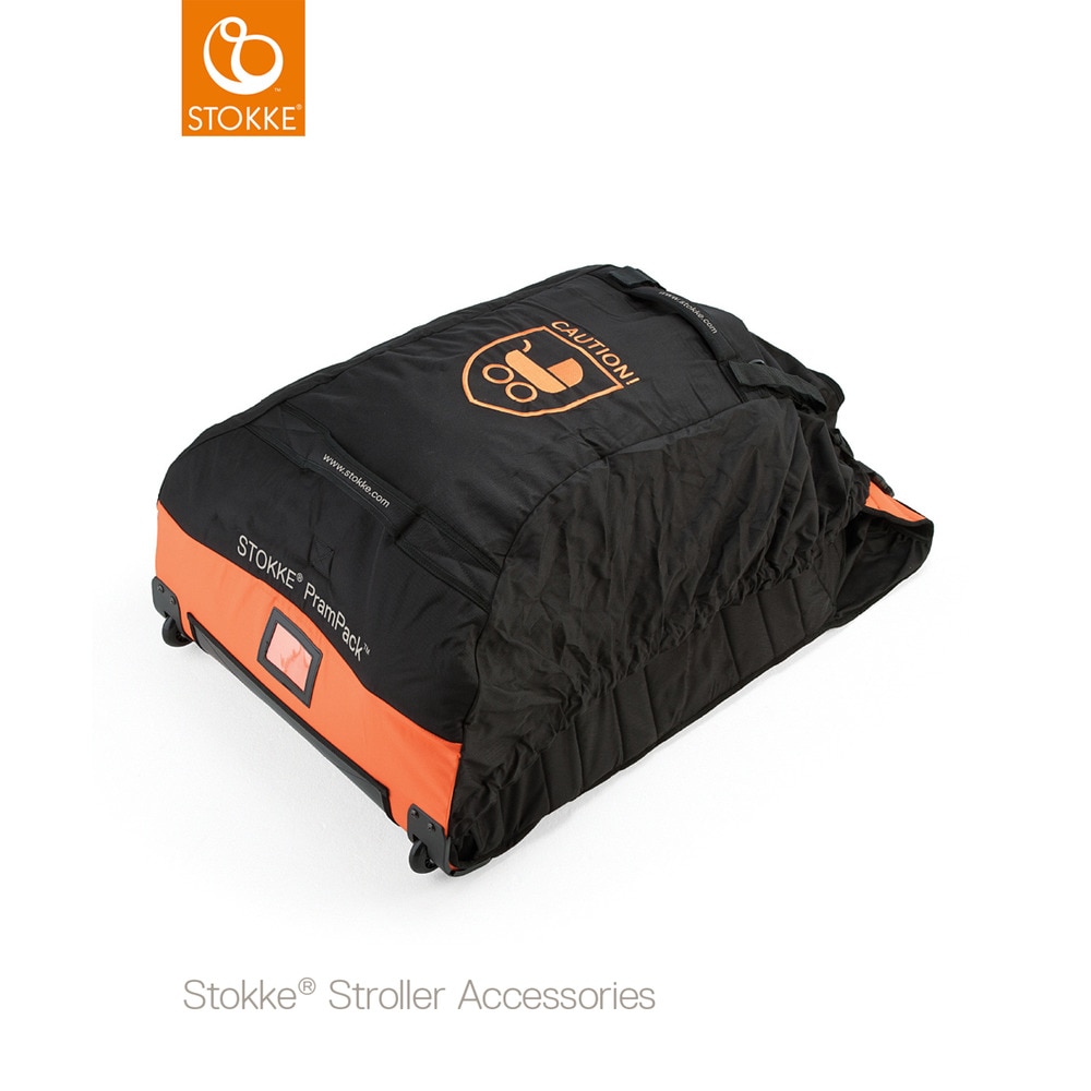 Imagen 0 de Bolsa de Viaje Stokke ® PramPack negro/naranja Negro / Naranja