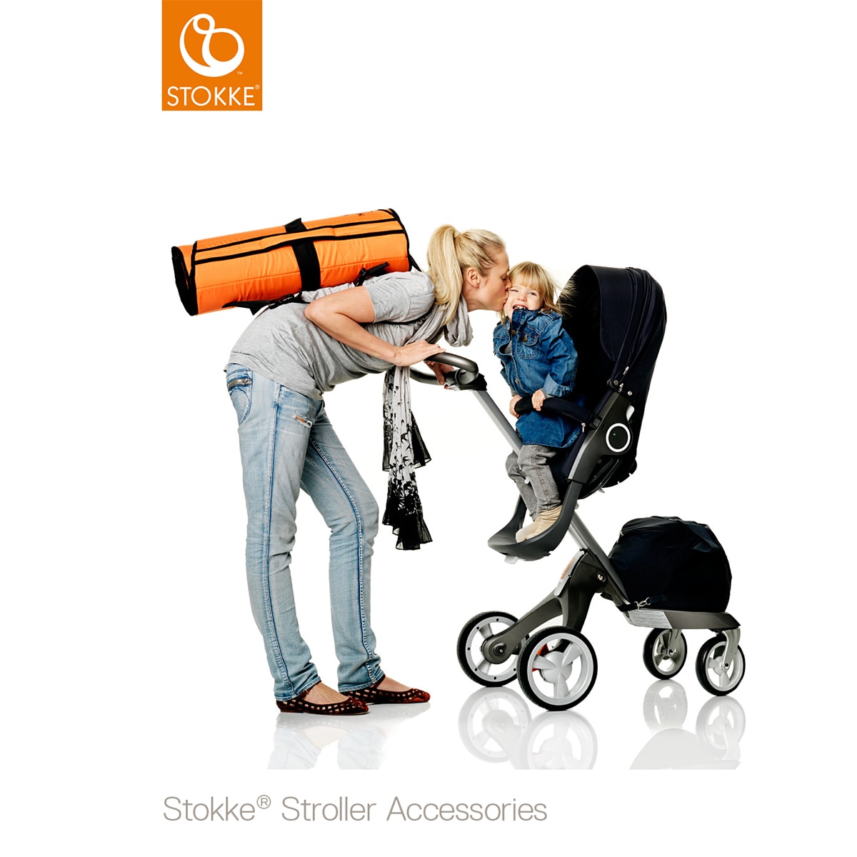 Bolsa de Viaje Stokke ® PramPack negro/naranja - Negro / Naranja Negro / Naranja-6
