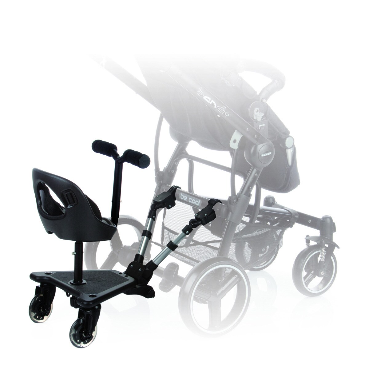 Asiento para patinete de carrito Be Cool Seat Skate (universal) - Negro Negro-2