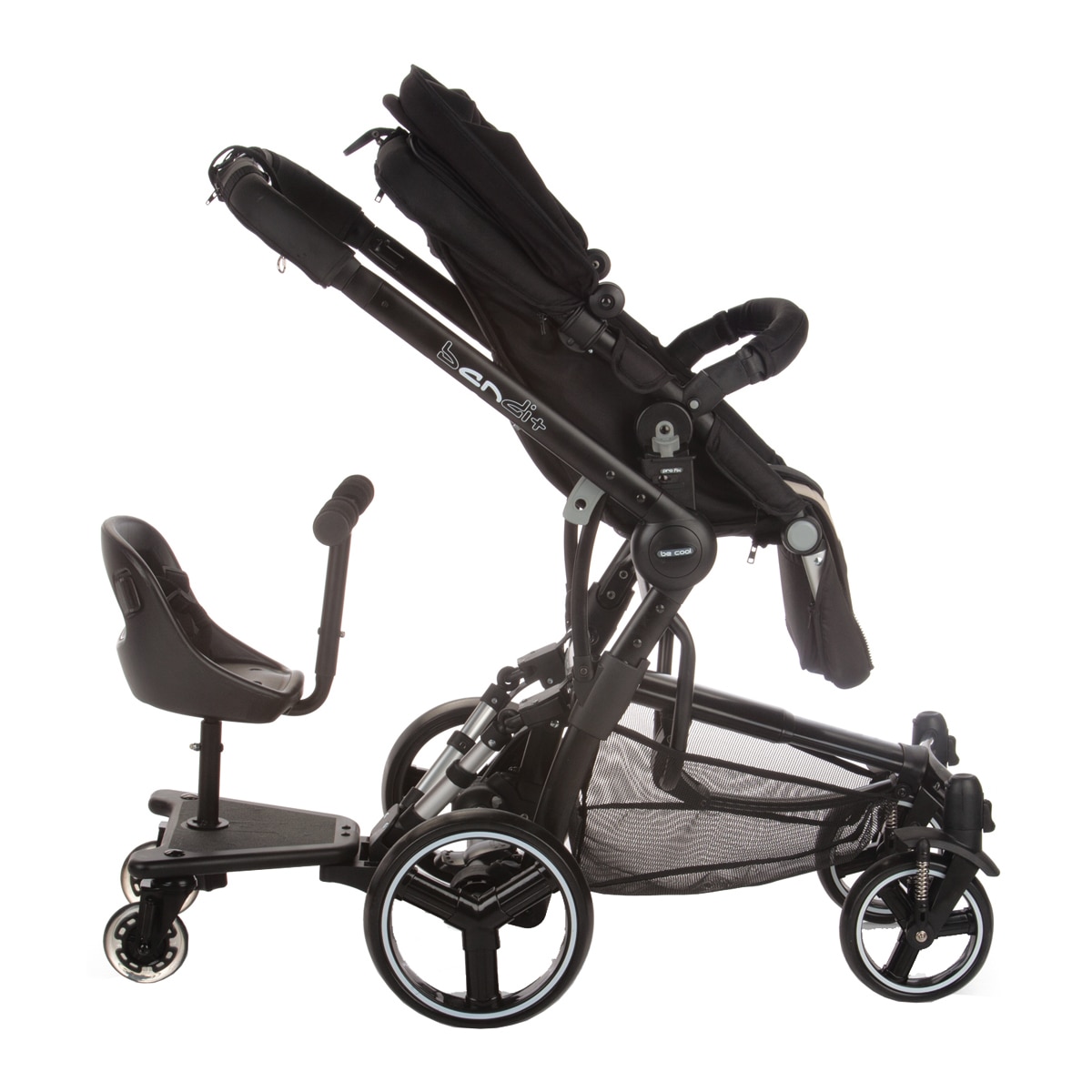 Asiento para patinete de carrito Be Cool Seat Skate (universal) - Negro Negro-3