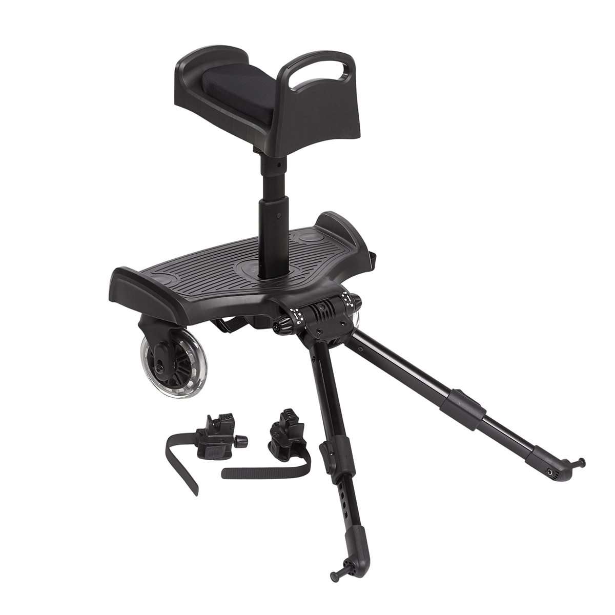 Trotinete universal com assento para carrinho de passeio preta Preto-2