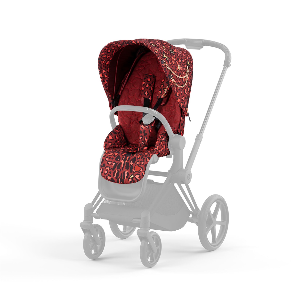 Tejidos para PRIAM Rockstar - Rojo Rojo-1