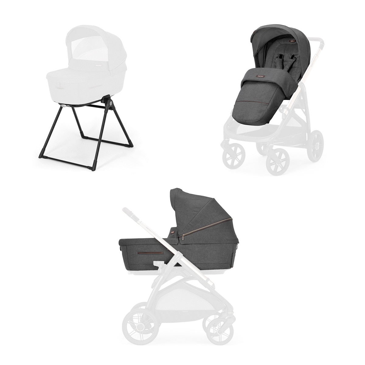 Sistema de Passeio Aptica System Duo Velvet Grey. Não Inclui o chassis Cinzento-escuro-1