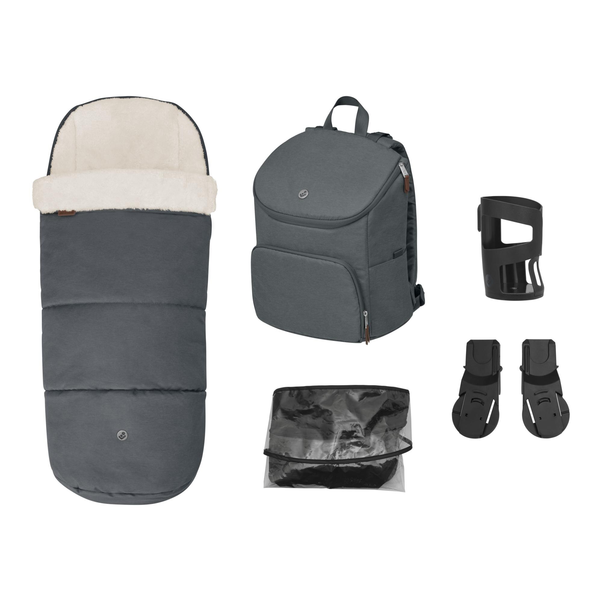 Set de accesorios Maxi-Cosi para carrito Oxford - Gris oscuro Gris oscuro-1