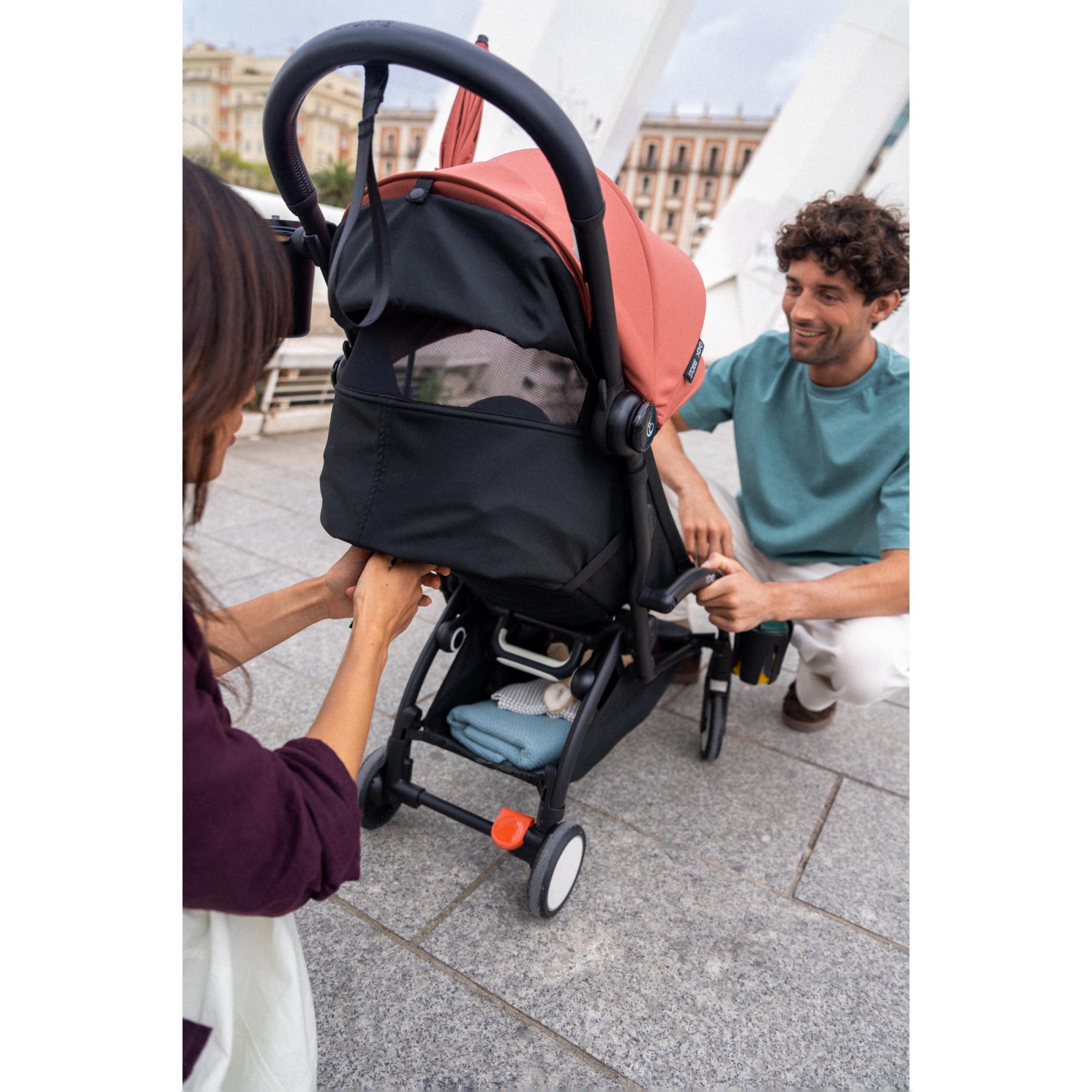 YOYO5® Pack de Assento de Carrinho de Passeio - Peach Laranjas-9