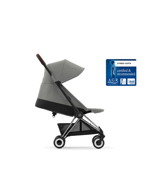 Silla de paseo Cybex Coya con chasis - Gris Gris-4