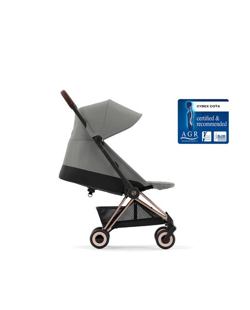Imagen 4 de Silla de paseo Cybex Coya con chasis rosegold - Gris Gris