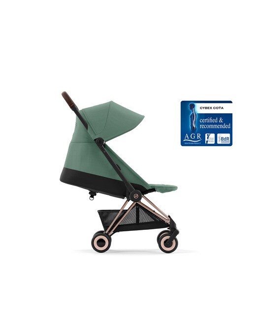 Imagen 4 de Silla de paseo Cybex Coya con chasis rosegold - Verde Verde