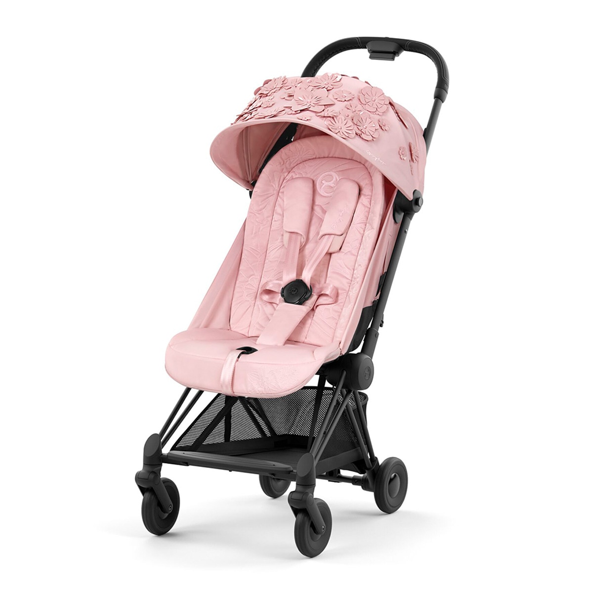 Carrinho de Passeio Coya Simply Flowers - Rosa Rosa-claro-1