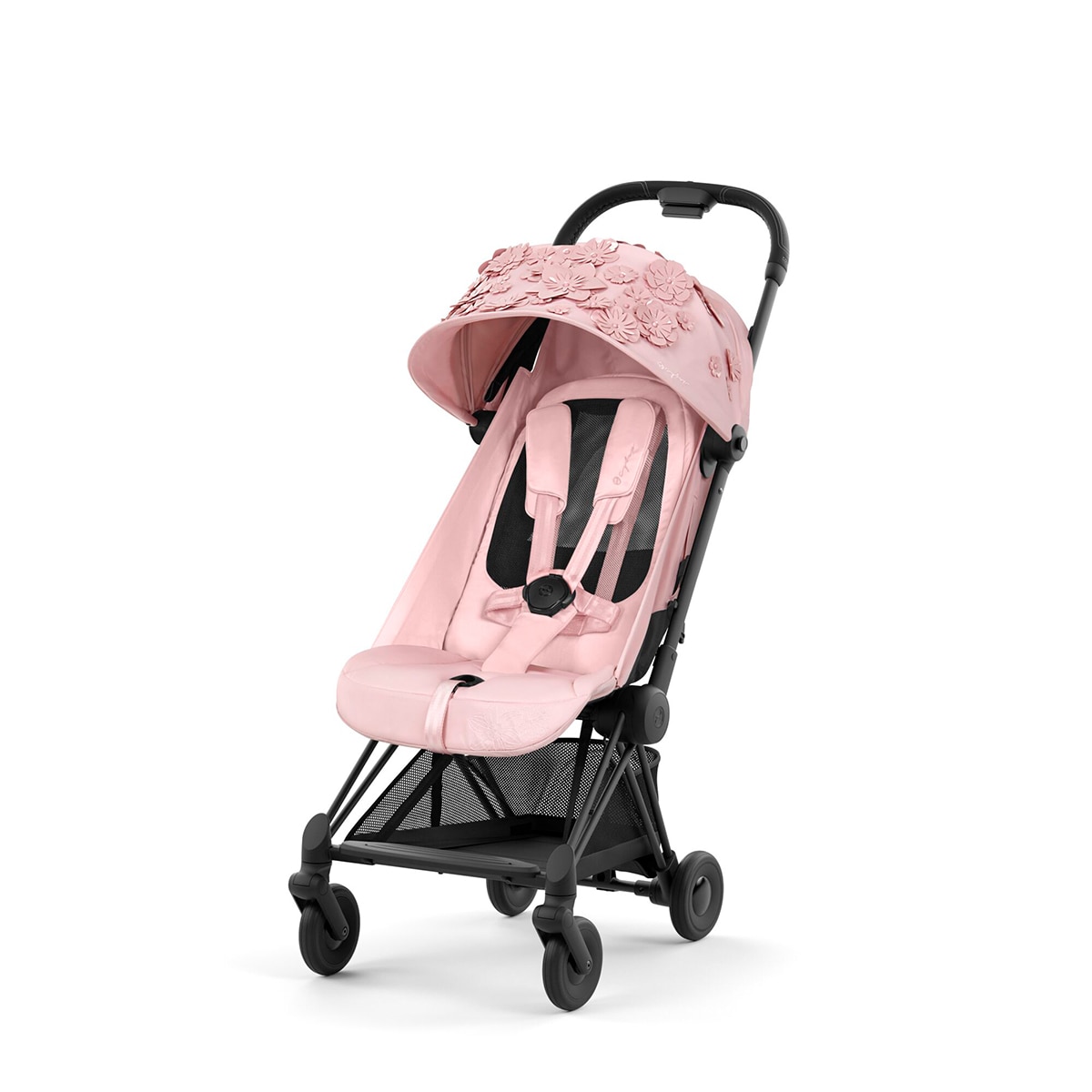 Carrinho de Passeio Coya Simply Flowers - Rosa Rosa-claro-2