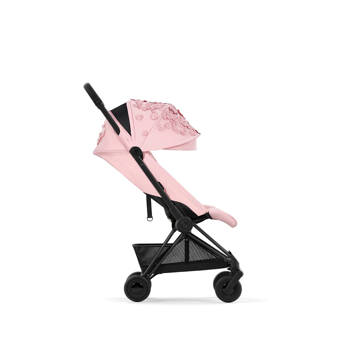 Carrinho de Passeio Coya Simply Flowers - Rosa Rosa-claro-3